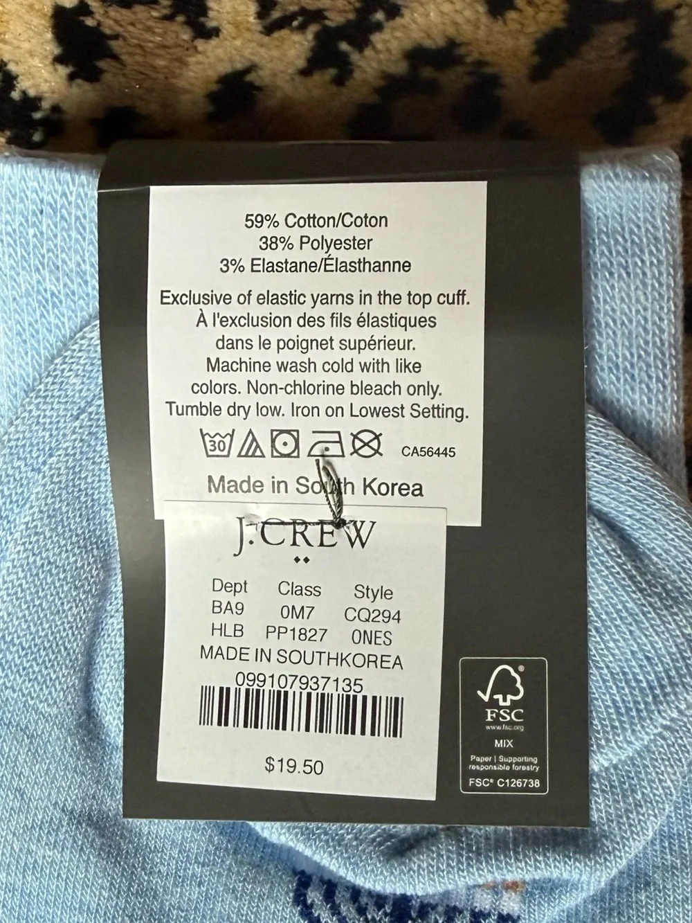 J. Crew menorah socks (NWT)
